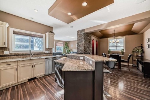 97 Auburn Glen Drive Se, Calgary, AB - Indoor Photo Showing Kitchen With Upgraded Kitchen