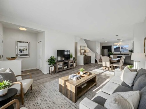 104 Masters Link Se, Calgary, AB - Indoor Photo Showing Living Room