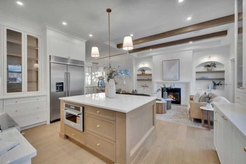 20 Roselake Street Nw, Calgary, AB - Indoor With Fireplace