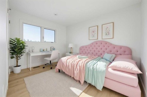 1016 Mapleglade Drive Se, Calgary, AB - Indoor Photo Showing Bedroom