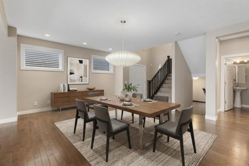 169 Aspen Hills Way Sw, Calgary, AB - Indoor Photo Showing Dining Room