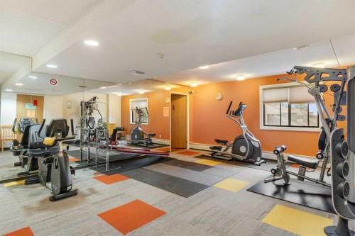 212-5204 Dalton Drive Nw, Calgary, AB - Indoor Photo Showing Gym Room