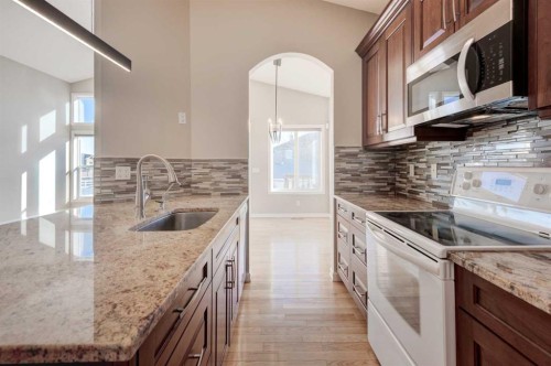 191 West Springs Close Sw, Calgary, AB - Indoor Photo Showing Kitchen With Upgraded Kitchen
