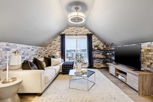 98 Magnolia Square Se, Calgary, AB - Indoor Photo Showing Living Room