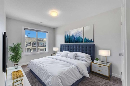 34 Sage Bluff Heights Nw, Calgary, AB - Indoor Photo Showing Bedroom