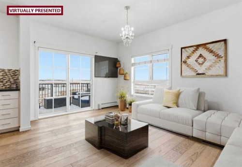 2406-279 Copperpond Common Se, Calgary, AB - Indoor Photo Showing Living Room