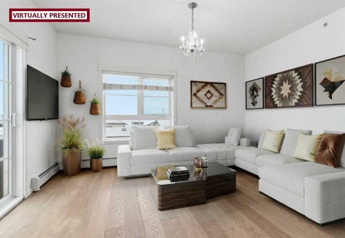 2406-279 Copperpond Common Se, Calgary, AB - Indoor Photo Showing Living Room
