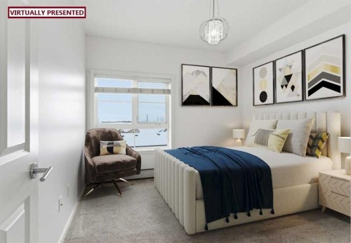 2406-279 Copperpond Common Se, Calgary, AB - Indoor Photo Showing Bedroom