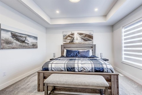 714 Mandalay Link, Carstairs, AB - Indoor Photo Showing Bedroom