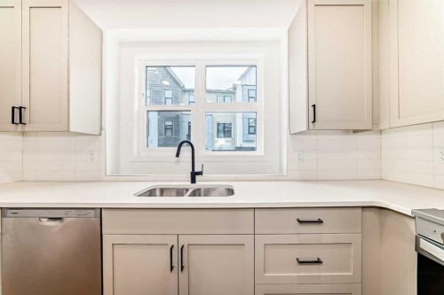 103-30 Rochester View Nw, Calgary, AB - Indoor Photo Showing Kitchen With Double Sink
