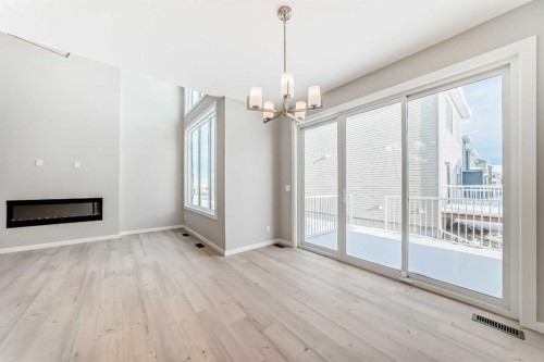 182 Walgrove Manor Se, Calgary, AB - Indoor With Fireplace