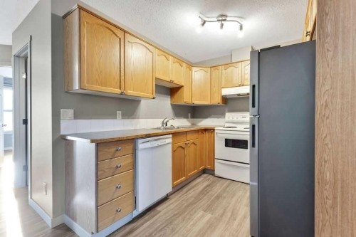 423-103 Strathaven Drive, Strathmore, AB - Indoor Photo Showing Kitchen With Double Sink