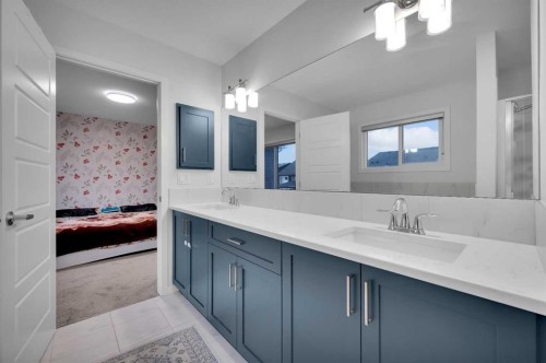 38 Seton Parade Se, Calgary, AB - Indoor Photo Showing Bathroom