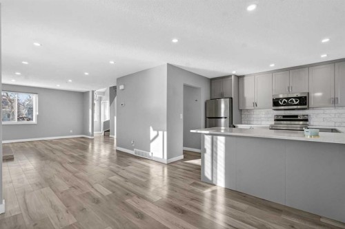 3304 56 Street Ne, Calgary, AB - Indoor Photo Showing Kitchen With Upgraded Kitchen