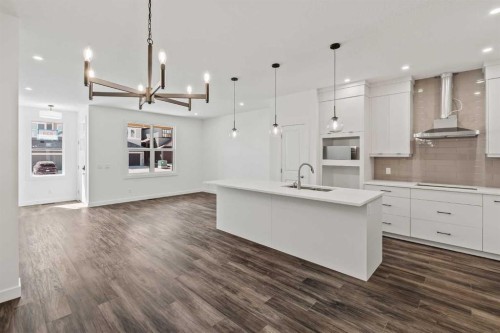 834 Livingston View Ne, Calgary, AB - Indoor Photo Showing Kitchen With Upgraded Kitchen