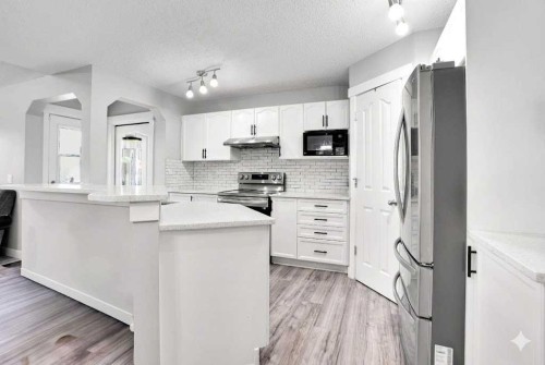 9214 Saddlebrook Drive Ne, Calgary, AB - Indoor Photo Showing Kitchen With Upgraded Kitchen