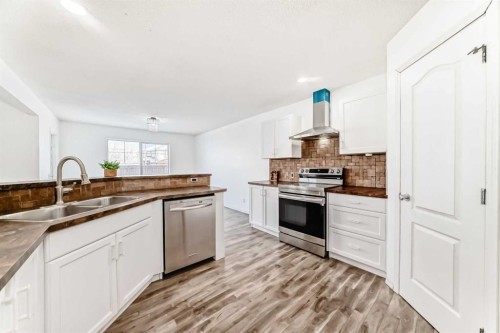 120 Springmere Grove, Chestermere, AB - Indoor Photo Showing Kitchen With Double Sink