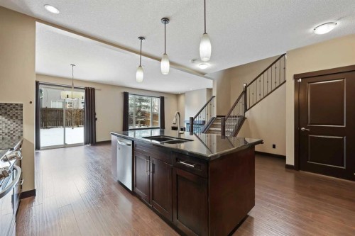 226 Sage Meadows Circle Nw, Calgary, AB - Indoor Photo Showing Kitchen With Double Sink