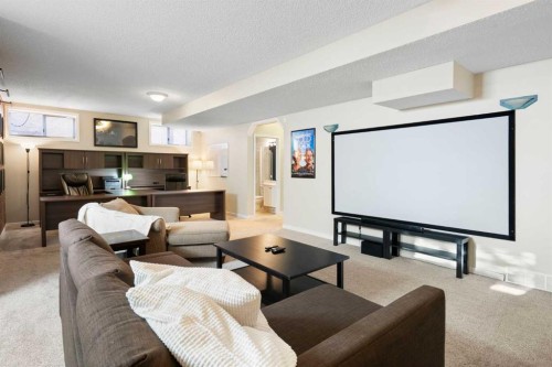 15 Mt Norquay Gate Se, Calgary, AB - Indoor Photo Showing Living Room