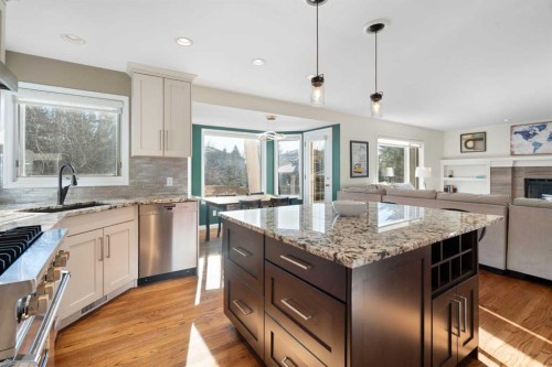 15 Mt Norquay Gate Se, Calgary, AB - Indoor Photo Showing Kitchen With Upgraded Kitchen
