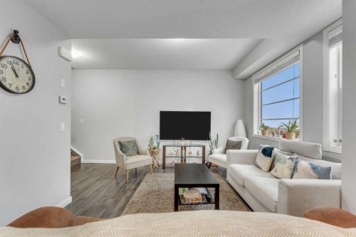 425 Saddlemont Boulevard Ne, Calgary, AB - Indoor Photo Showing Living Room