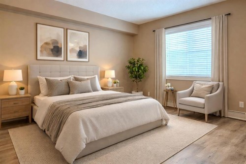 1112-81 Legacy Boulevard Se, Calgary, AB - Indoor Photo Showing Bedroom