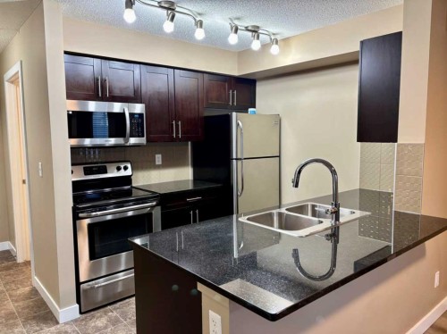 1112-81 Legacy Boulevard Se, Calgary, AB - Indoor Photo Showing Kitchen With Stainless Steel Kitchen With Double Sink With Upgraded Kitchen