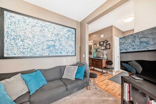 266 Copperstone Circle Se, Calgary, AB - Indoor Photo Showing Living Room