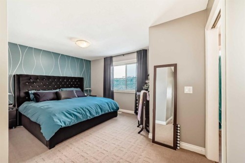 266 Copperstone Circle Se, Calgary, AB - Indoor Photo Showing Bedroom
