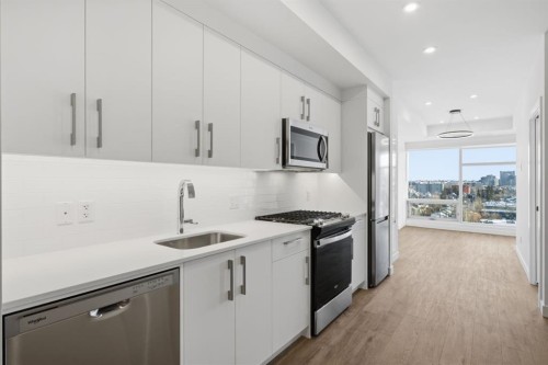 740-110 18A Street Nw, Calgary, AB - Indoor Photo Showing Kitchen With Upgraded Kitchen