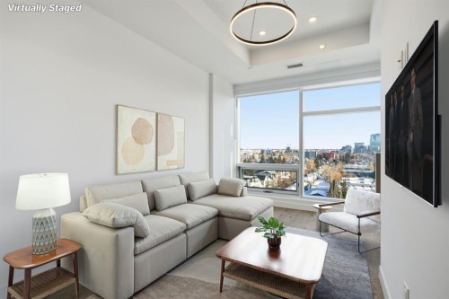 740-110 18A Street Nw, Calgary, AB - Indoor Photo Showing Living Room