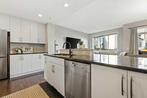 26 Chaparral Valley Common Se, Calgary, AB - Indoor Photo Showing Kitchen With Stainless Steel Kitchen With Upgraded Kitchen