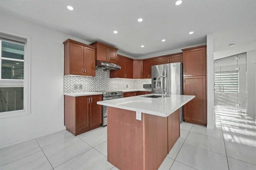 31 Skyview Springs Crescent Ne, Calgary, AB - Indoor Photo Showing Kitchen With Stainless Steel Kitchen