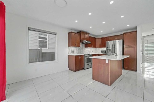 31 Skyview Springs Crescent Ne, Calgary, AB - Indoor Photo Showing Kitchen With Stainless Steel Kitchen