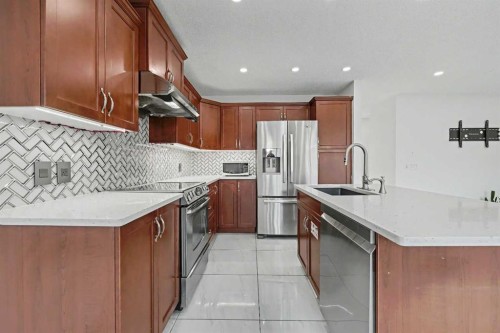 31 Skyview Springs Crescent Ne, Calgary, AB - Indoor Photo Showing Kitchen With Stainless Steel Kitchen With Upgraded Kitchen