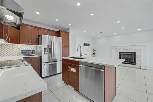 31 Skyview Springs Crescent Ne, Calgary, AB - Indoor Photo Showing Kitchen With Stainless Steel Kitchen