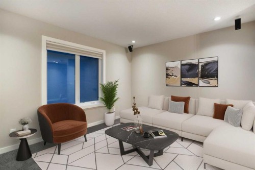 79 Cranarch Terrace Se, Calgary, AB - Indoor Photo Showing Living Room