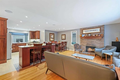 13119 6 Street Sw, Calgary, AB - Indoor Photo Showing Other Room With Fireplace