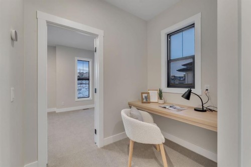 12 Spring Creek Point Sw, Calgary, AB - Indoor Photo Showing Office