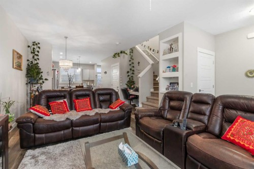 134 Skyview Circle Ne, Calgary, AB - Indoor Photo Showing Living Room