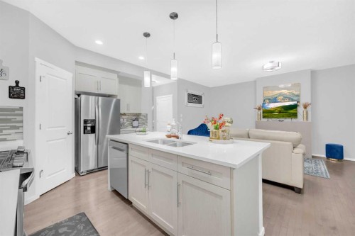 84 Nolanhurst Heights Nw, Calgary, AB - Indoor Photo Showing Kitchen With Stainless Steel Kitchen With Double Sink With Upgraded Kitchen
