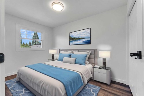 199 Cedardale Road Sw, Calgary, AB - Indoor Photo Showing Bedroom