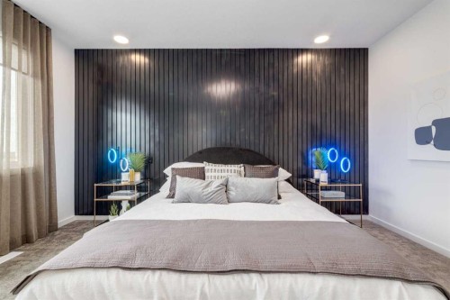 560 Walgrove Boulevard Se, Calgary, AB - Indoor Photo Showing Bedroom