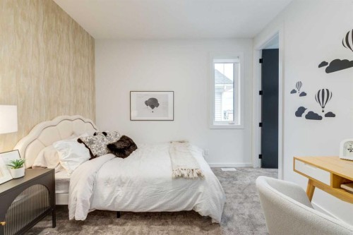 560 Walgrove Boulevard Se, Calgary, AB - Indoor Photo Showing Bedroom