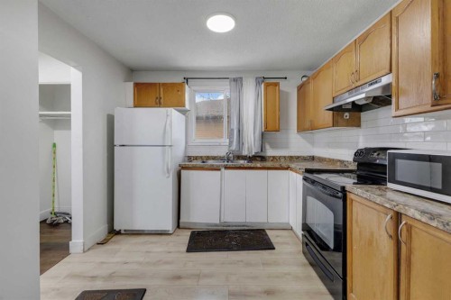 224 Whitworth Way Ne, Calgary, AB - Indoor Photo Showing Kitchen With Double Sink
