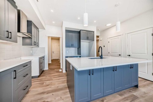 91 Bartlett Crescent Se, Calgary, AB - Indoor Photo Showing Kitchen With Upgraded Kitchen