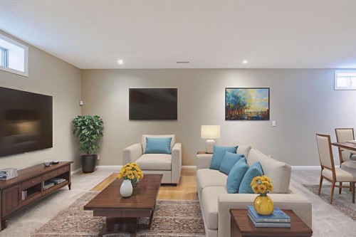 44 Macewan Ridge Close Nw, Calgary, AB - Indoor Photo Showing Living Room