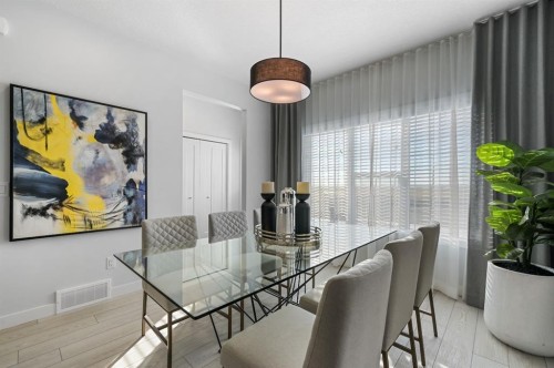130 Mallard Heath Se, Calgary, AB - Indoor Photo Showing Dining Room
