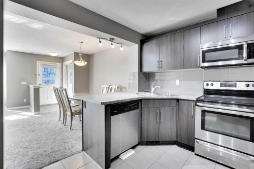 128 Cityscape Row Ne, Calgary, AB - Indoor Photo Showing Kitchen With Stainless Steel Kitchen