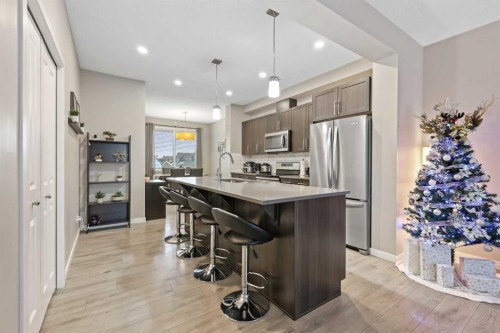 754 Belmont Drive Sw, Calgary, AB - Indoor Photo Showing Kitchen With Stainless Steel Kitchen With Upgraded Kitchen